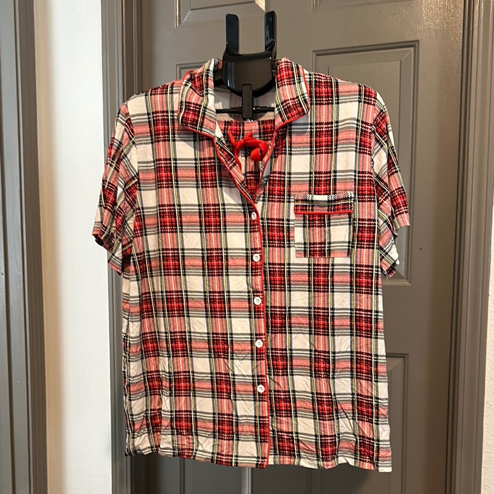 Amazon Red and White Pajama Set Intimates & Sleepwear